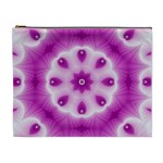 Pattern Abstract Background Art Purple Cosmetic Bag (XL)