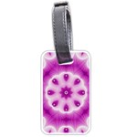 Pattern Abstract Background Art Purple Luggage Tags (One Side) 