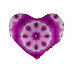 Pattern Abstract Background Art Purple Standard 16  Premium Heart Shape Cushions