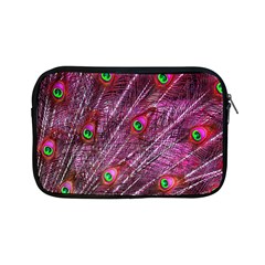 Red Peacock Feathers Color Plumage Apple Ipad Mini Zipper Cases by Pakrebo