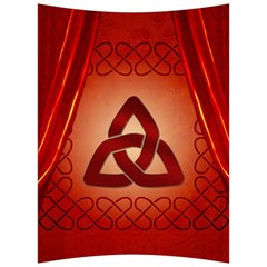 The Celtic Knot In Red Colors Back Support Cushion by FantasyWorld7