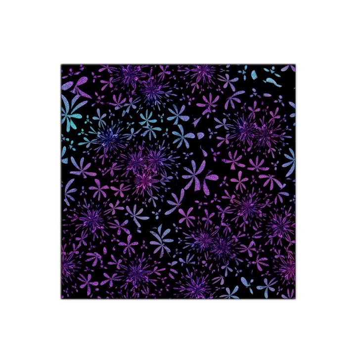 Retro Lilac Pattern Satin Bandana Scarf