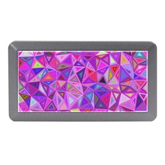 Pink Triangle Background Abstract Memory Card Reader (mini)