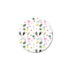 Tropical Vector Elements Peacock Golf Ball Marker (10 Pack)