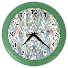 Zigzag Backdrop Pattern Grey Color Wall Clock by Alisyart