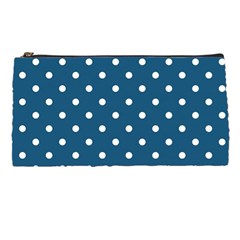 Polka Dot - Turquoise  Pencil Cases by WensdaiAmbrose
