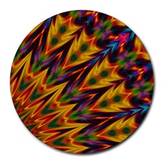 Background Abstract Texture Chevron Round Mousepads