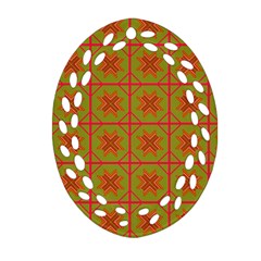Western Pattern Backdrop Ornament (oval Filigree) by Mariart