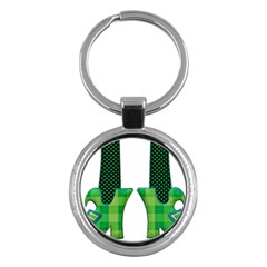 Saint Patrick S Day March Key Chains (round)  by Mariart