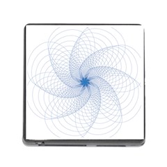 Spirograph Pattern Geometric Memory Card Reader (square 5 Slot) by Mariart