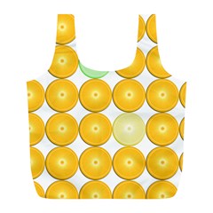 Citrus Fruit Orange Lemon Lime Full Print Recycle Bag (l) by Alisyart