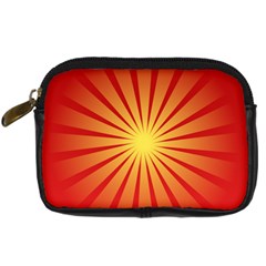 Sunburst Sun Digital Camera Leather Case by Alisyart