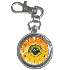 Sunflower Flower Yellow Orange Key Chain Watches