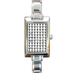 Strongman Background Gym Rectangle Italian Charm Watch