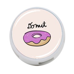 Donuts Sweet Food 4-port Usb Hub (one Side) by Mariart