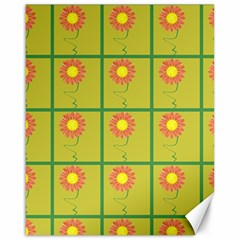 Sunflower Pattern Canvas 16  X 20  by Alisyart