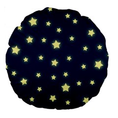 Stars Night Sky Background Large 18  Premium Round Cushions by Alisyart