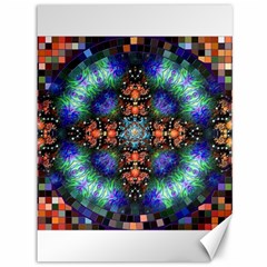 Mosaic Kaleidoscope Form Pattern Canvas 36  X 48 