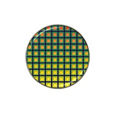Tile Background Image Pattern Squares Hat Clip Ball Marker by Pakrebo