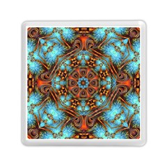 Fractal Background Colorful Graphic Memory Card Reader (square) by Pakrebo