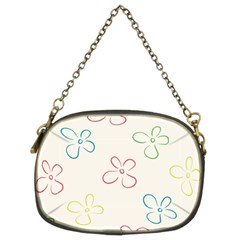 Flower Background Nature Floral Chain Purse (two Sides)