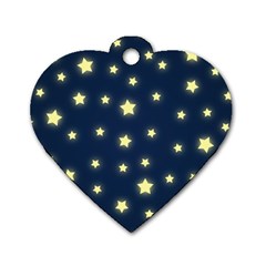 Twinkle Dog Tag Heart (two Sides)