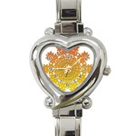 Background Image Ornament Heart Italian Charm Watch Front
