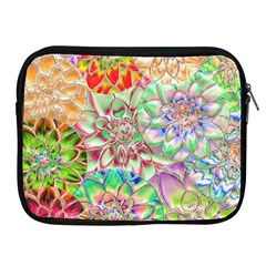 Dahlia Flower Colorful Art Collage Apple Ipad 2/3/4 Zipper Cases by Pakrebo