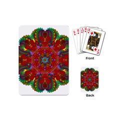 Mandala Fractal Graphic Design Playing Cards (mini) by Pakrebo