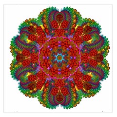 Mandala Fractal Graphic Design Large Satin Scarf (square) by Pakrebo