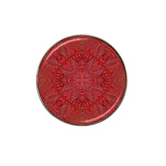 Tile Background Image Graphic 35 Red Hat Clip Ball Marker (10 Pack) by Pakrebo