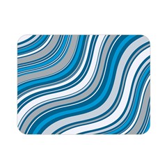 Blue Wave Surges On Double Sided Flano Blanket (mini)  by WensdaiAmbrose