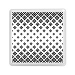 Black And White Tribal Memory Card Reader (Square)