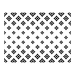 Black And White Tribal Double Sided Flano Blanket (Mini) 