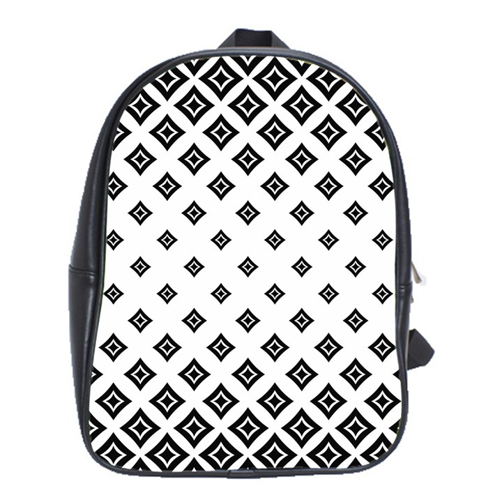 Black And White Tribal School Bag (Large)