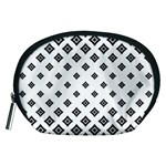 Black And White Tribal Accessory Pouch (Medium)