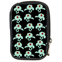 Squidward In Repose Pattern Compact Camera Leather Case by Valentinaart