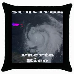 Survivor Throw Pillow Case (black) by StarvingArtisan