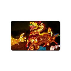 Dragon Lights Magnet (name Card) by Riverwoman