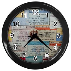 Concert Memorabilia  Wall Clock (black) by StarvingArtisan