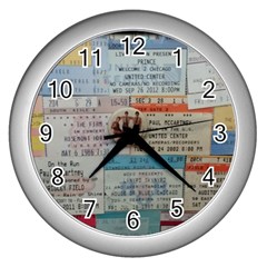Concert Memorabilia  Wall Clock (silver) by StarvingArtisan