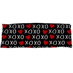 Xo Valentines Day Pattern Body Pillow Case Dakimakura (two Sides) by Valentinaart