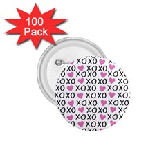Xo Valentines Day Pattern 1 75  Buttons (100 Pack)  by Valentinaart