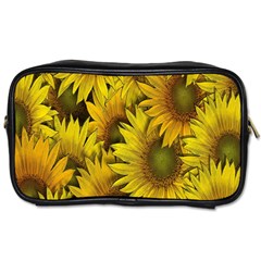 Surreal Sunflowers Toiletries Bag (one Side) by retrotoomoderndesigns
