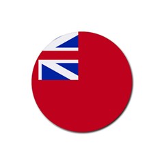 British Red Ensign, 1707–1801 Rubber Round Coaster (4 Pack)  by abbeyz71