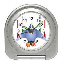 Spaceship Rocket Space Game Cosmos Travel Alarm Clock by Wegoenart