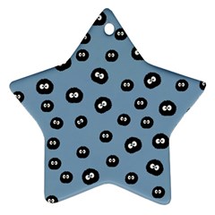 Totoro - Soot Sprites Pattern Star Ornament (two Sides) by Valentinaart