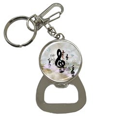 Dancing On A Clef Bottle Opener Key Chains by FantasyWorld7