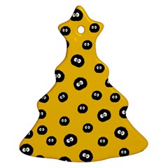 Totoro - Soot Sprites Pattern Ornament (christmas Tree)  by Valentinaart