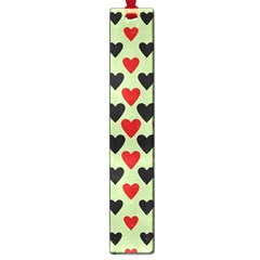 Red & Black Hearts - Olive Large Book Marks by WensdaiAmbrose